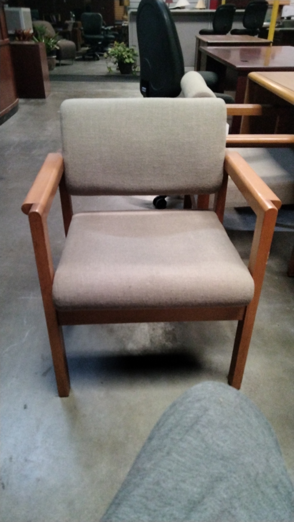  Wood frame side chair