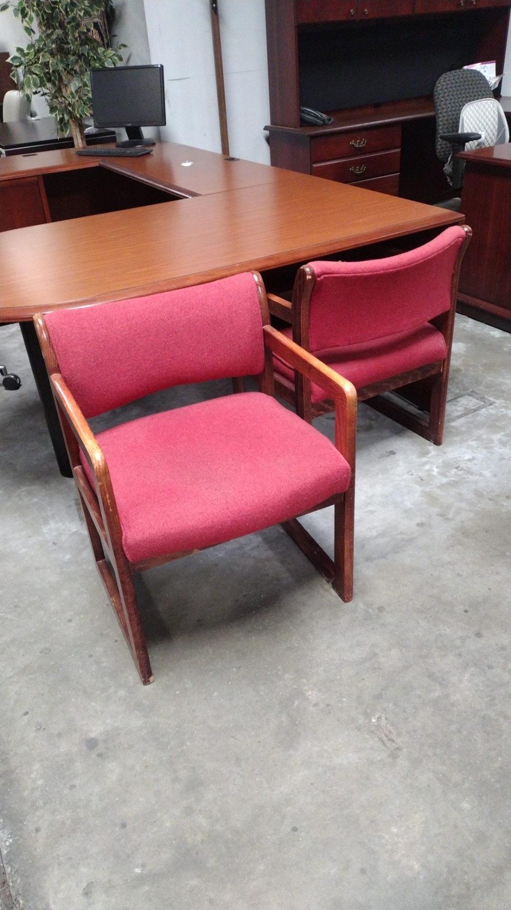  Louallen Furniture Red Side Chair